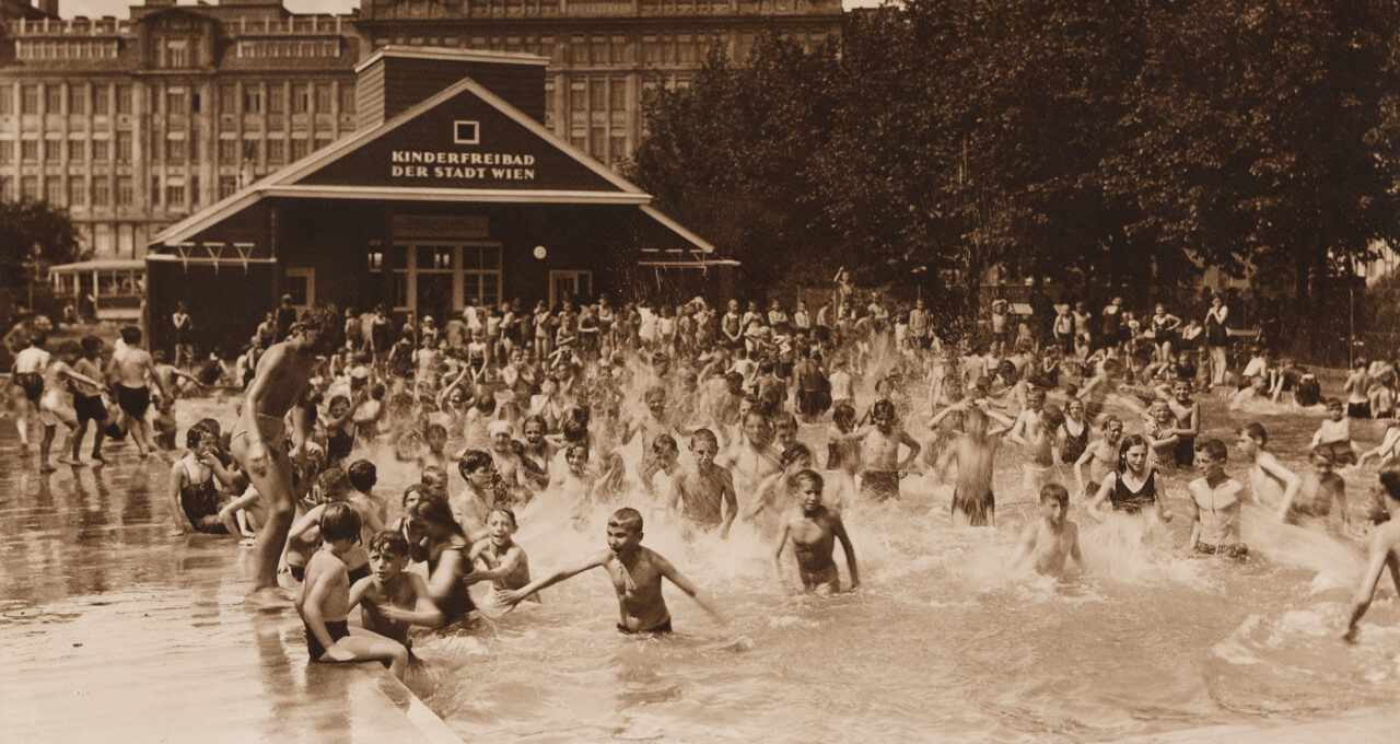Fritz Sauer, Kinderfreibad Margaretengürtel, nach 1926, Foto: © Birgit & Peter Kainz, Wien Museum
