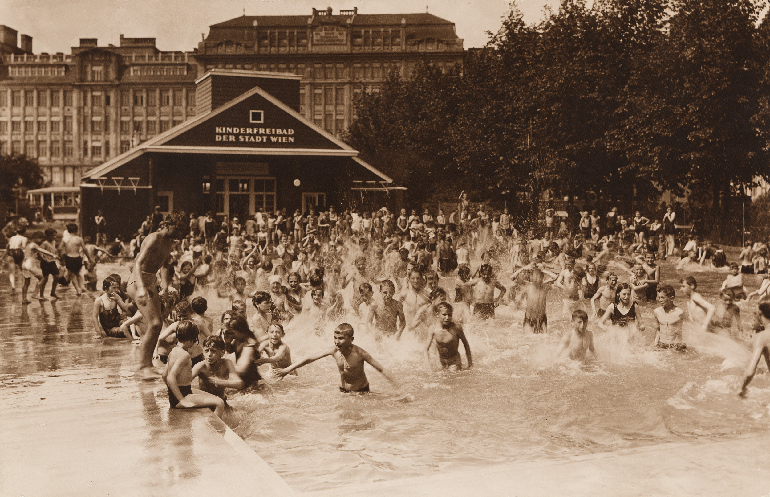 Fritz Sauer, Kinderfreibad Margaretengürtel, nach 1926, Foto: © Birgit & Peter Kainz, Wien Museum