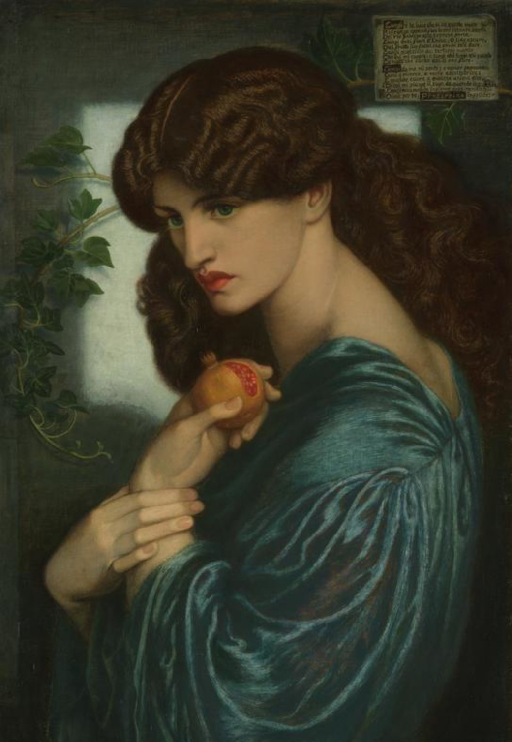 Dante Gabriel Rossetti, Proserpine, Wikimedia Commons