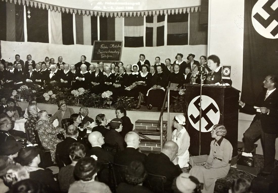 Ansprache Nanna Contis beim Treffen der Internationalen Hebammenvereinigung (1936)